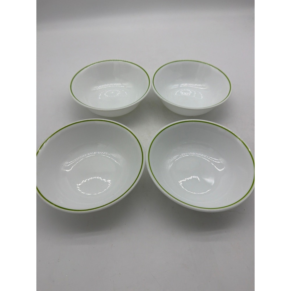 4 Corelle Spring Meadow 6" Cereal Soup Bowl Yellow Ring